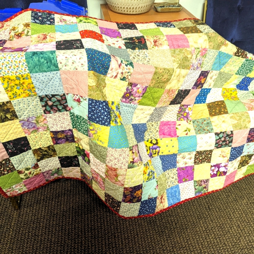 Handmade patchwork quilt